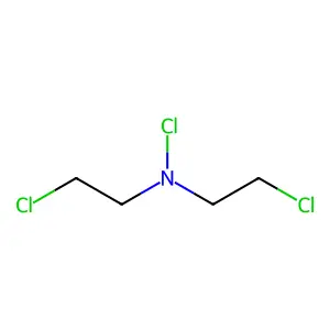 N,2,2'-三氯二乙胺 structure