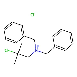 N,N-Dibenzyl-2-chloro-2-methylpropan-1-amine--hydrogen chloride (1/1) structure