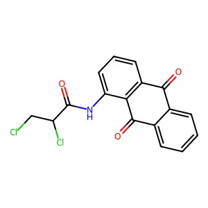 N-1-蒽醌基-2,3-二氯丙酰胺 structure