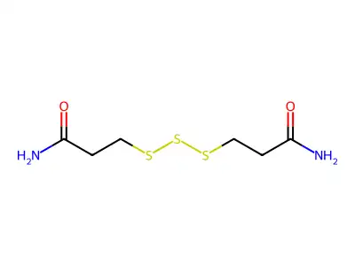 Propionamide, 3,3'-trithiodi- structure