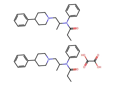 Propionanilide, N-(1-methyl-2-(4-phenylpiperidino)ethyl)-, oxalate structure