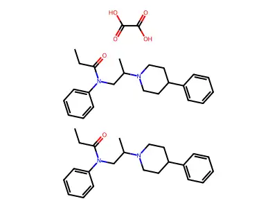 Propionanilide, N-(2-methyl-2-(4-phenylpiperidino)ethyl)-, oxalate structure