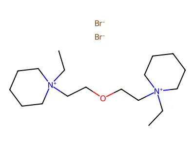 Piperidinium, 1,1'-oxydiethylenebis(1-ethyl-, dibromide structure