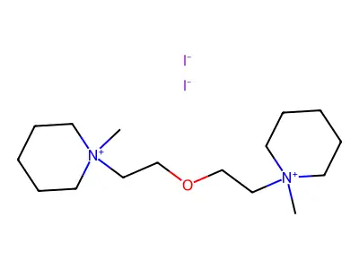Piperidinium, 1,1'-oxydiethylenebis(1-methyl-, diiodide structure