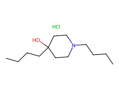 4-Piperidinol, 1,4-dibutyl-, hydrochloride structure