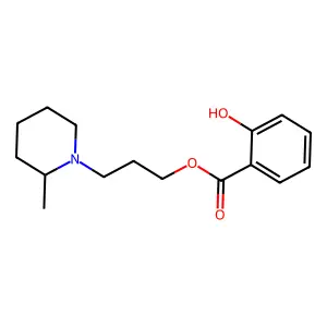3-(2-Methylpiperidin-1-yl)propyl 2-hydroxybenzoate structure