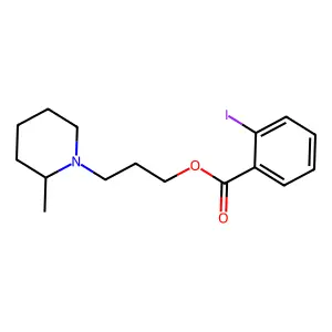 3-(2-Methylpiperidin-1-yl)propyl 2-iodobenzoate structure