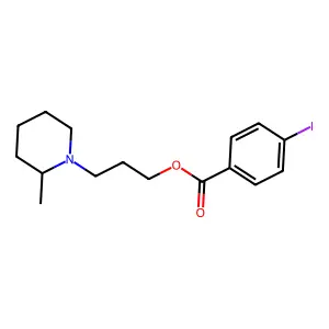 3-(2-Methylpiperidin-1-yl)propyl 4-iodobenzoate structure