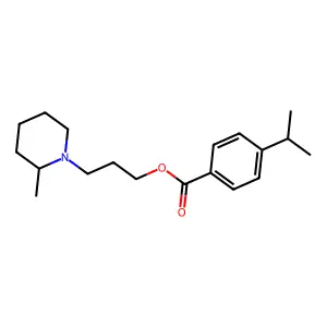 3-(2-Methylpiperidin-1-yl)propyl 4-(propan-2-yl)benzoate structure