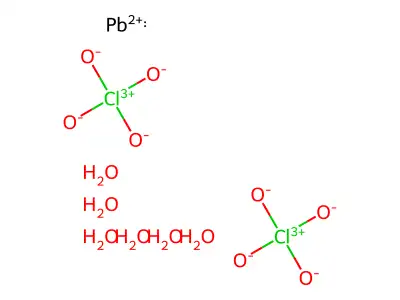 Lead(II) perchlorate, hexahydrate (1:2:6) structure