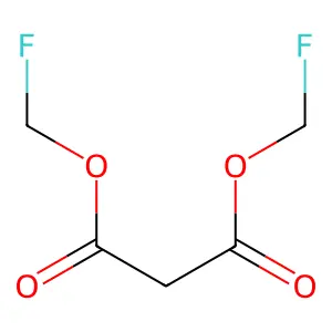 丙二酸双(氟甲基)酯 structure