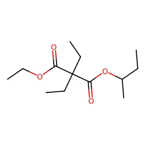 二乙基丙二酸乙基异丁酯 structure