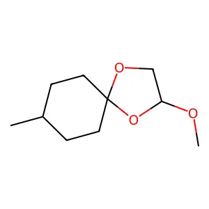 1,4-Dioxaspiro(4.5)decane-3-methanol, 8-methyl- structure