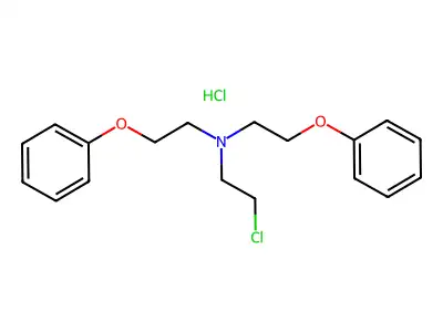 Triethylamine, 2-chloro-2',2''-diphenoxy-, hydrochloride structure