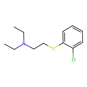 2-(邻氯苯基)硫代-N,N-二乙基乙胺 structure