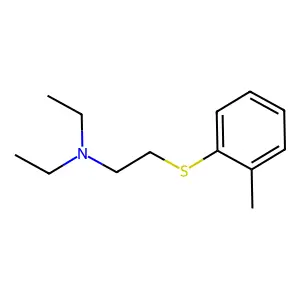 N,N-二乙基-2-(邻甲苯硫基)乙胺 structure