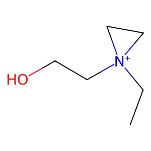 Ethylcholine mustard aziridinium structure