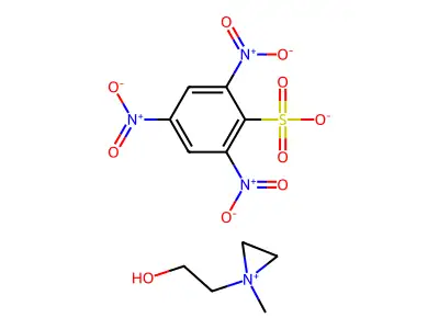 Ethylenimonium, methyl(2-hydroxyethyl)-, picrylsulfonate structure