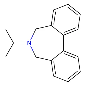 5H-Dibenz(c,e)azepine, 6,7-dihydro-6-isopropyl- structure