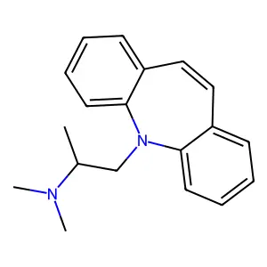 5H-Dibenz(b,f)azepine, 5-(2'-(N,N-dimethylamino)-2'-methyl)ethyl- structure