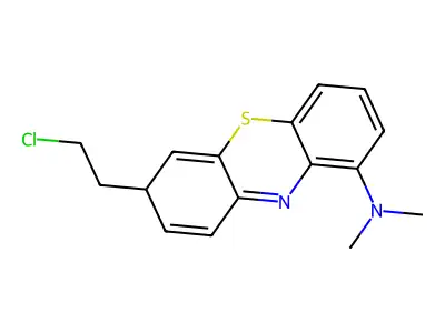 3-(2-Chloroethyl)-N,N-dimethyl-3H-phenothiazin-9-amine structure