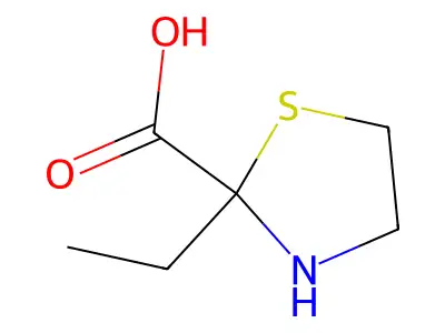 2-乙基噻唑烷甲酸 structure