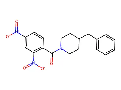 (4-Benzyl-piperidin-1-yl)-(2,4-dinitro-phenyl)-methanone structure