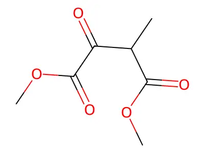 Dimethyl methyloxosuccinate structure
