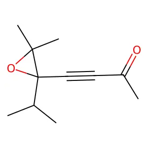 3-Butyn-2-one, 4-[3,3-dimethyl-2-(1-methylethyl)oxiranyl]- structure