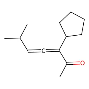 3,4-Heptadien-2-one, 3-cyclopentyl-6-methyl- structure