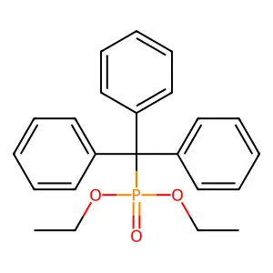 Diethyl (triphenylmethyl)phosphonate structure
