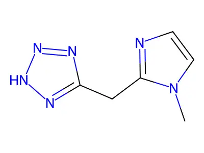 1H-Tetrazole, 5-((1-methyl-1H-imidazol-2-yl)methyl)- structure