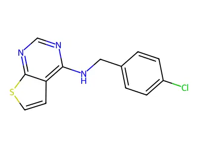 n-(4-Chlorobenzyl)thieno[2,3-d]pyrimidin-4-amine structure