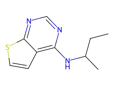 N-(sec-Butyl)thieno[2,3-d]pyrimidin-4-amine structure