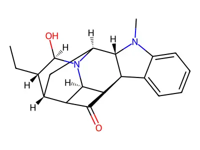 21alpha-Hydroxyajmalan-17-one structure