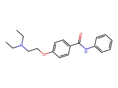 Benzanilide, 4-(2-(diethylamino)ethoxy)- structure