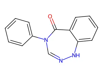 5H-1,2,4-Benzotriazepin-5-one, 1,4-dihydro-4-phenyl- structure