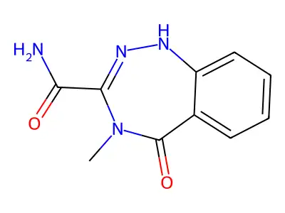 1H-1,2,4-Benzotriazepine-3-carboxamide, 4,5-dihydro-4-methyl-5-oxo- structure