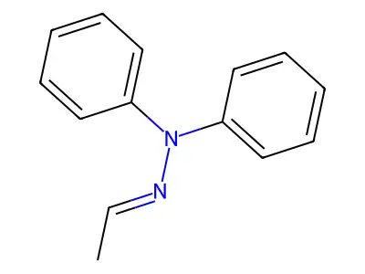 N-(ethylideneamino)-N-phenylaniline structure
