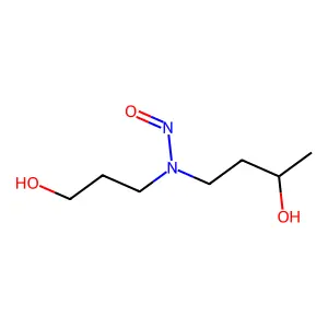 2-Butanol, 4-((3-hydroxypropyl)nitrosoamino)- structure