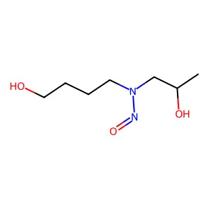 4-(N-(2-Hydroxypropyl)-N-nitrosoamino)-1-butanol structure