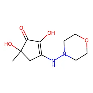 2-Cyclopenten-1-one, 2,5-dihydroxy-5-methyl-3-morpholinoamino- structure