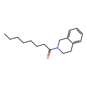 Isoquinoline, 1,2,3,4-tetrahydro-2-octanoyl- structure