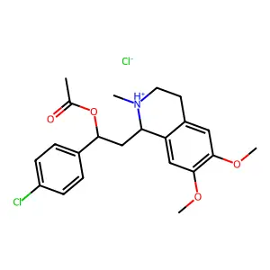 C22H26ClNO4.ClH structure