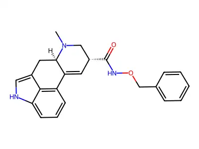 Ergoline-8-beta-carboxamide, N-benzyloxy-9,10-didehydro-6-methyl- structure
