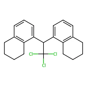 5,5'-(2,2,2-Trichloroethane-1,1-diyl)di-1,2,3,4-tetrahydronaphthalene structure