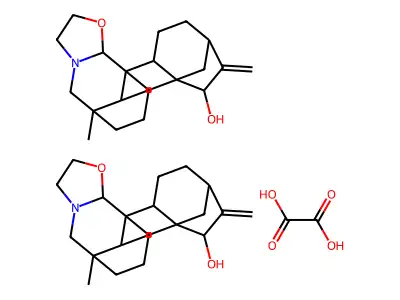 Garryfoline, oxalate structure