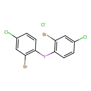 双(2-溴-4-氯苯基)碘鎓氯化物 structure