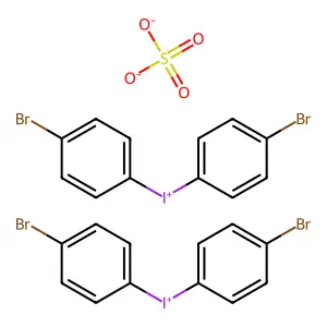 双(对溴苯基)碘鎓硫酸盐 structure
