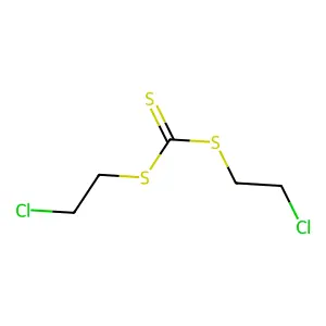 三硫代碳酸双(2-氯乙基)酯 structure